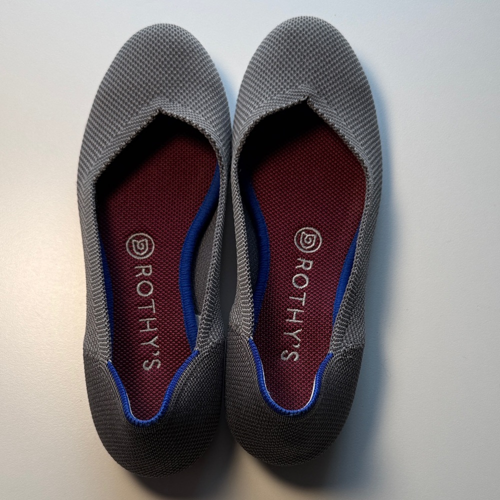 Rothy's Daily Round Toe Flats Grey 7.5